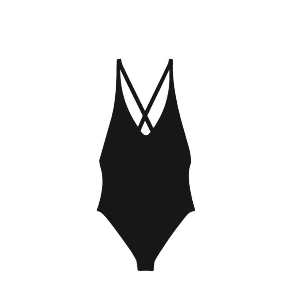 Jade Swim Black Onepiece